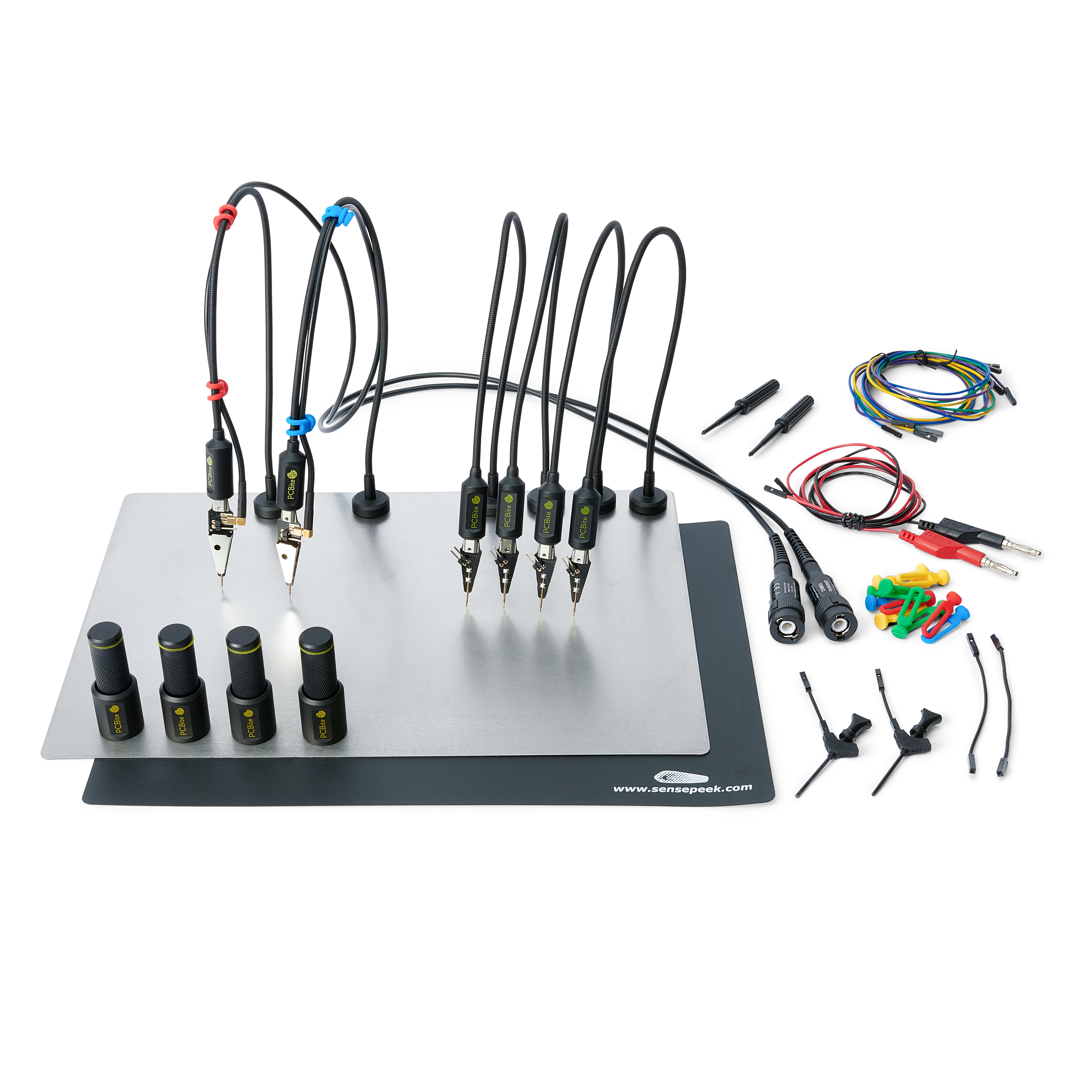 PCBite kit with 2x 100MHz and 4x SP10 handsfree probes